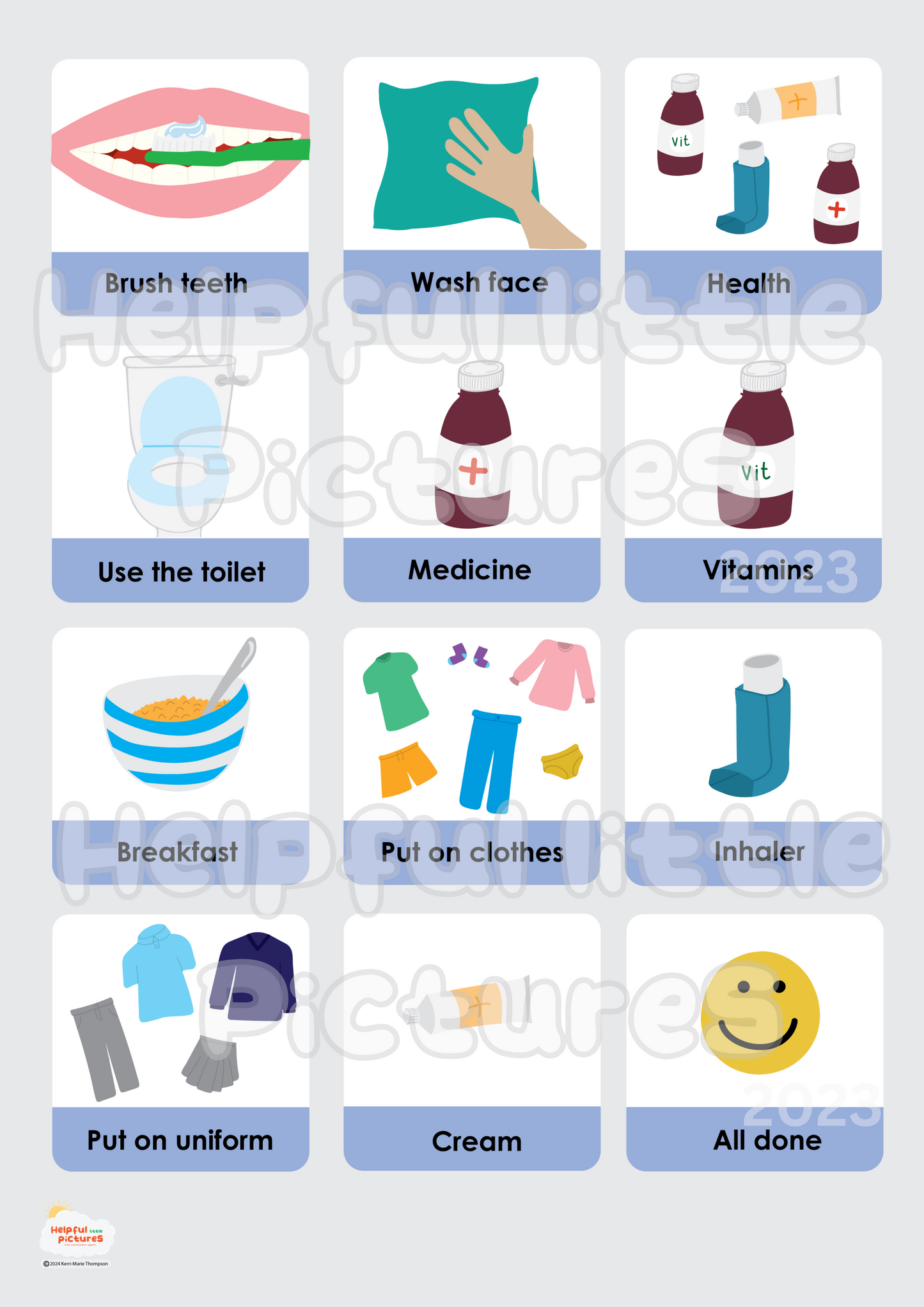 Digital Download Morning Routine Chart