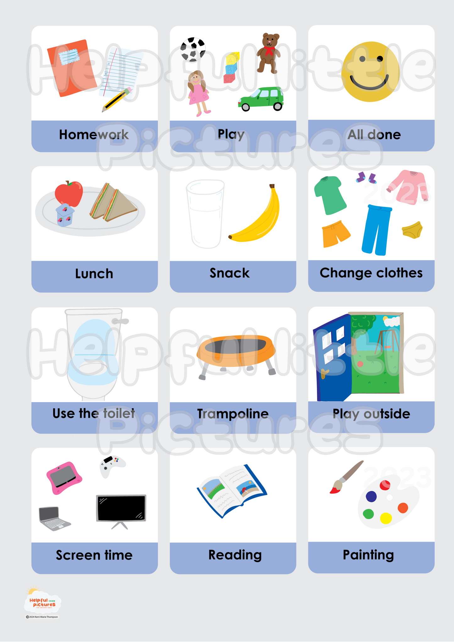 Digital Download Afternoon Routine Chart