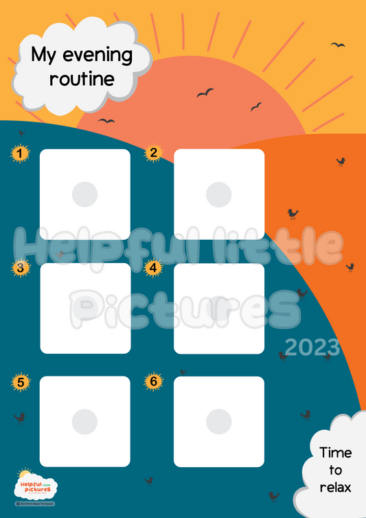 Digital Download Evening Routine Chart