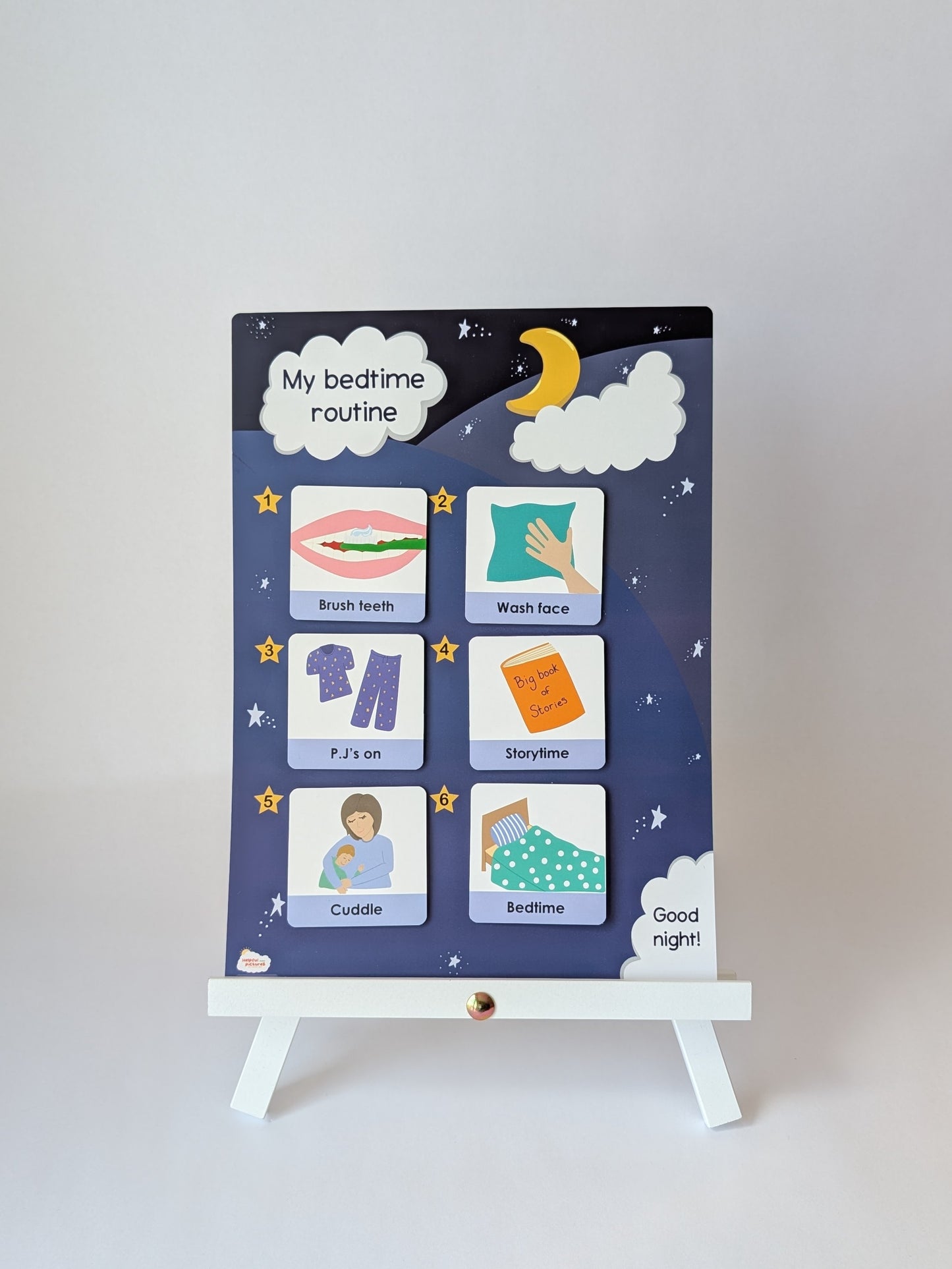 Bedtime routine chart