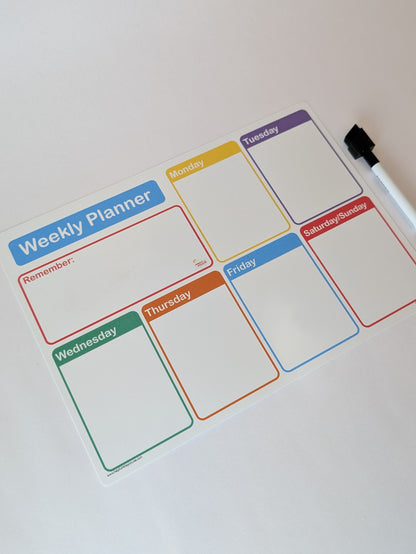 A4 Whiteboard Weekly Planner