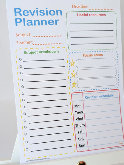 A5 Revision Planner Pad